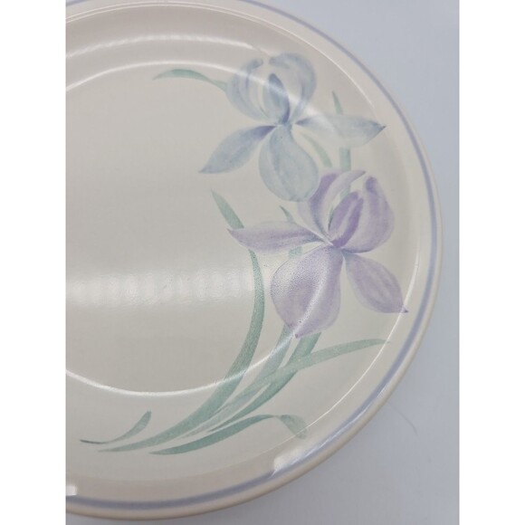 Set of 2 Pfaltzgraff Spring Song Iris 6.5” Bread Cake Plates USA NICE - Picture 6 of 6